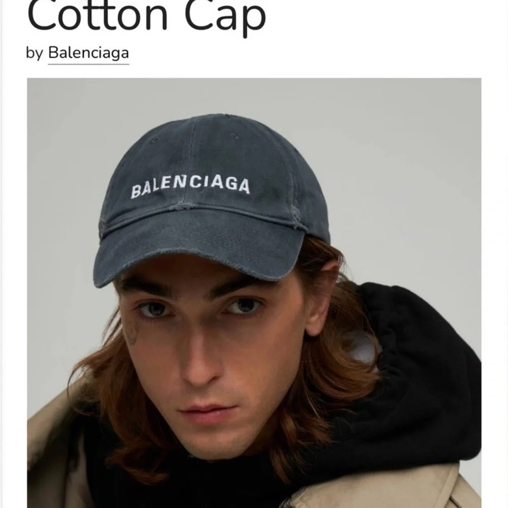 BALENCIAGA Denim Baseball Unisex Cap size L(59cm) 💯Authentic USED Like New!!! - Picture 13 of 13
